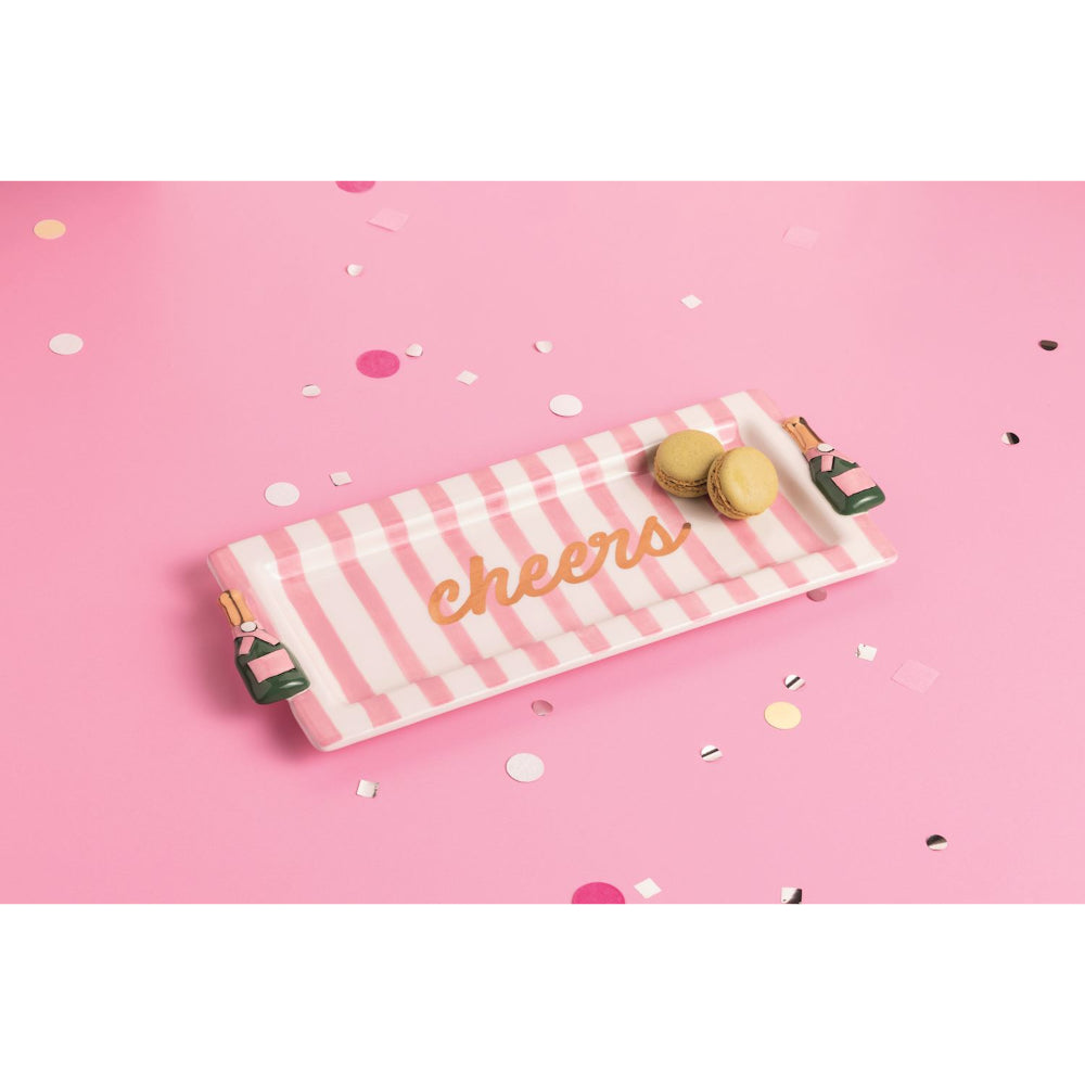 Mud Pie Cheers Champagne Serving Tray