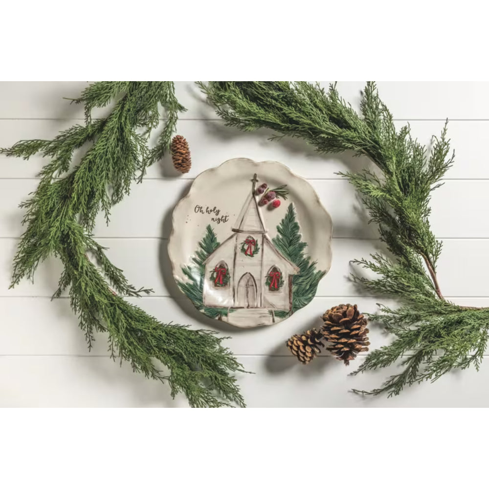 Mud Pie Nativity Church Platter