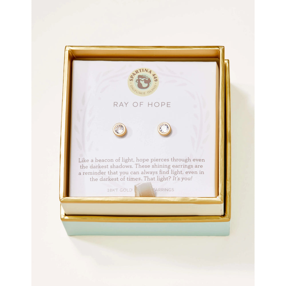 Sea La Vie Ray of Hope/Gem Stud Earrings
