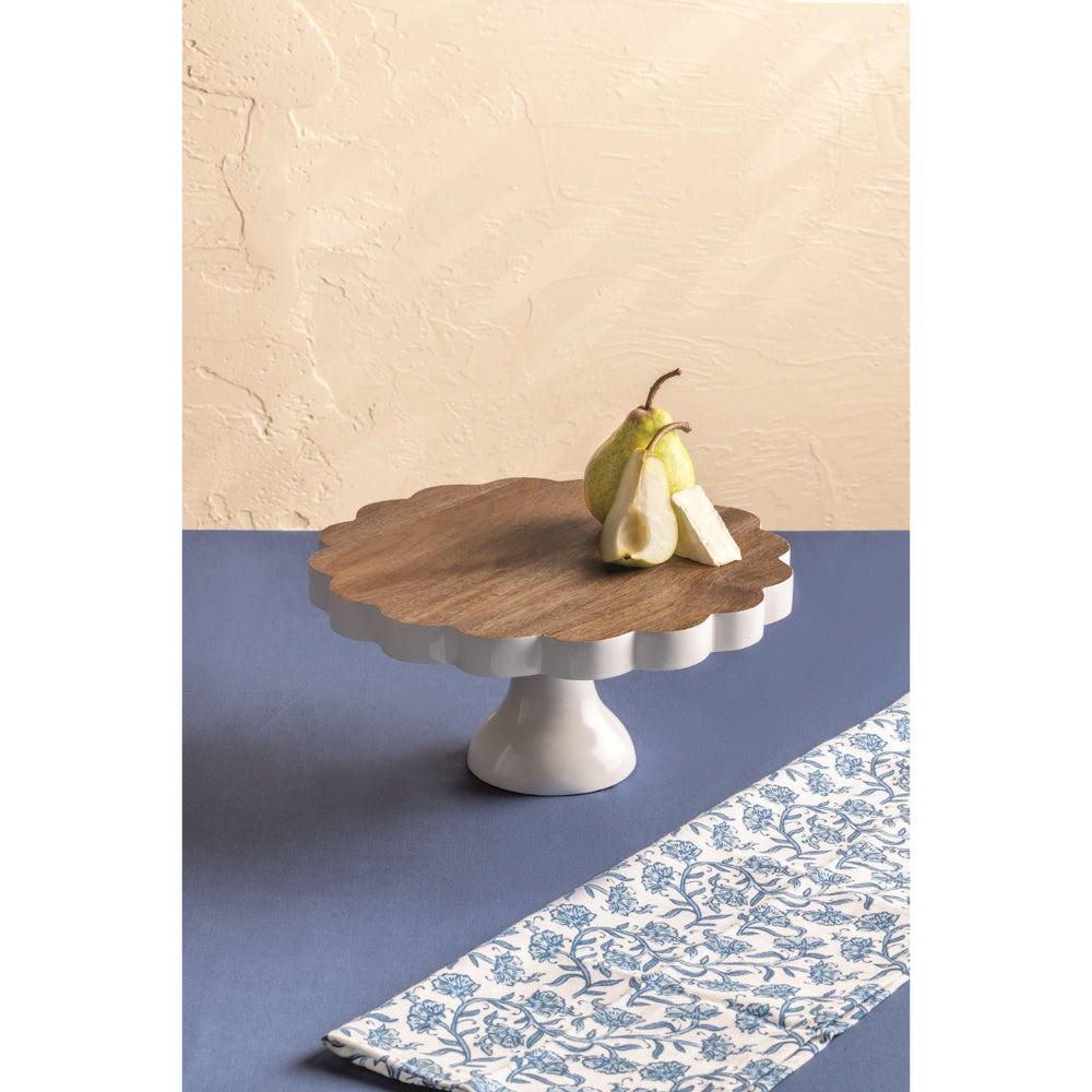 Mud Pie Scalloped Pedestal Server