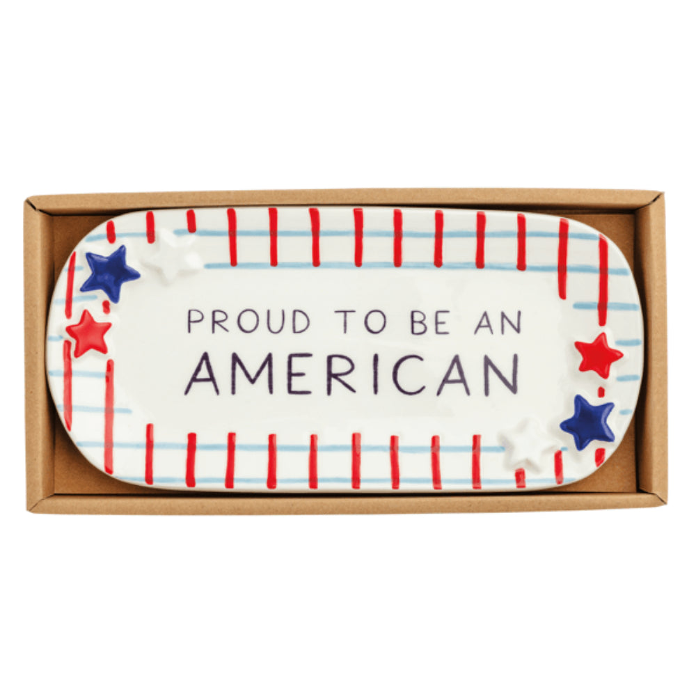 Mud Pie Americana Sentiment Trays