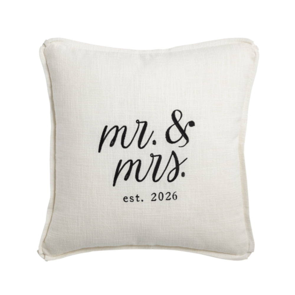 Mud Pie Mr. & Mrs. 2026 Pillows