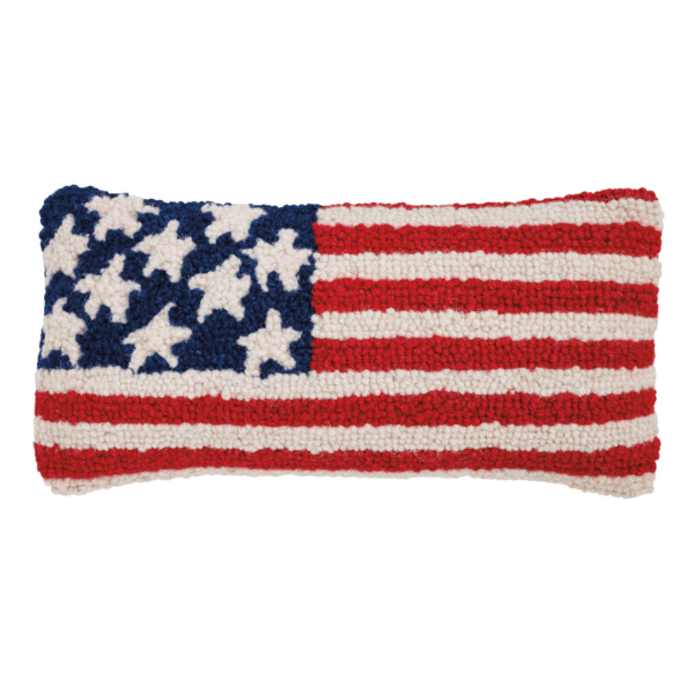 Mud Pie Americana Hook Wool Pillows