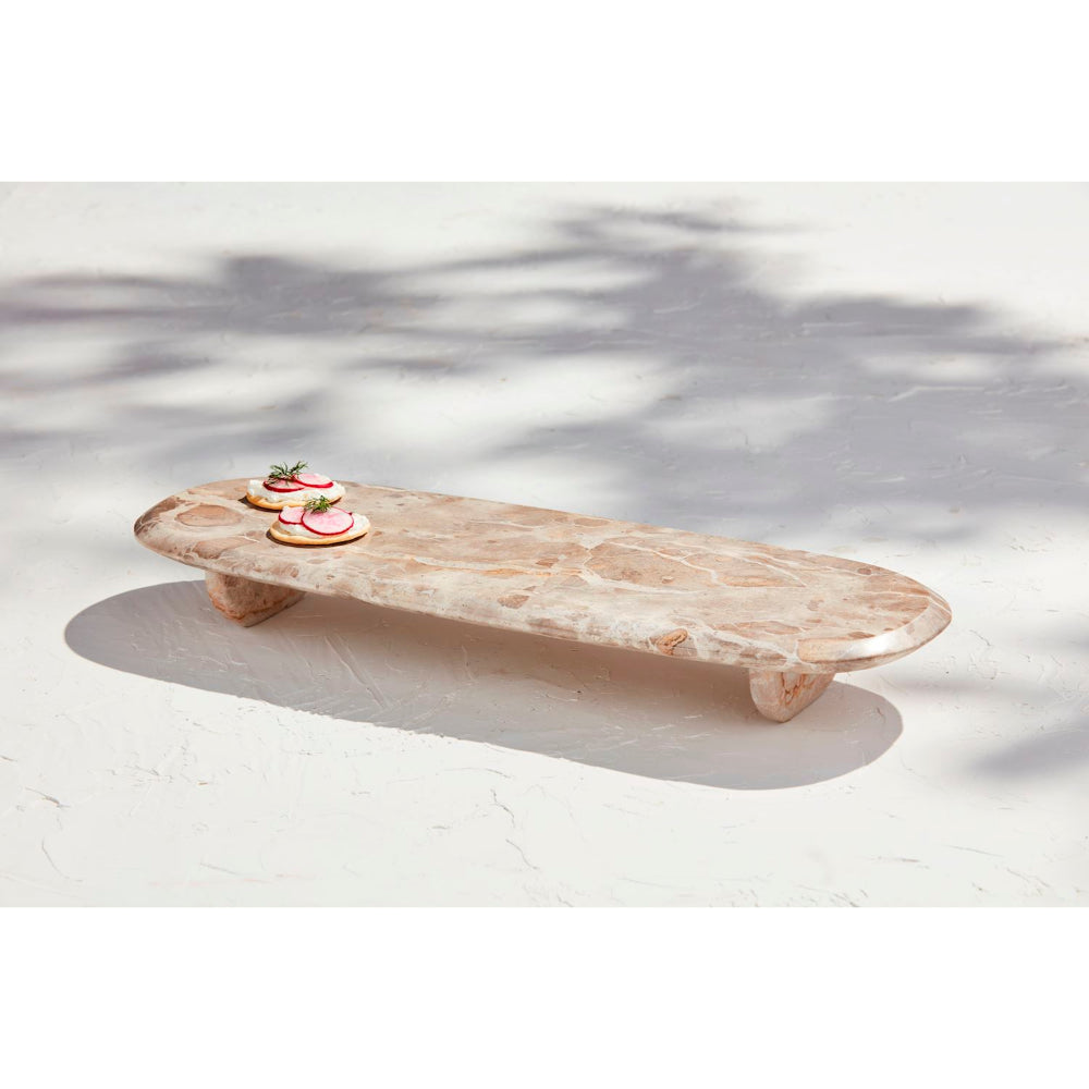 Mud Pie Tan Marble Riser Board