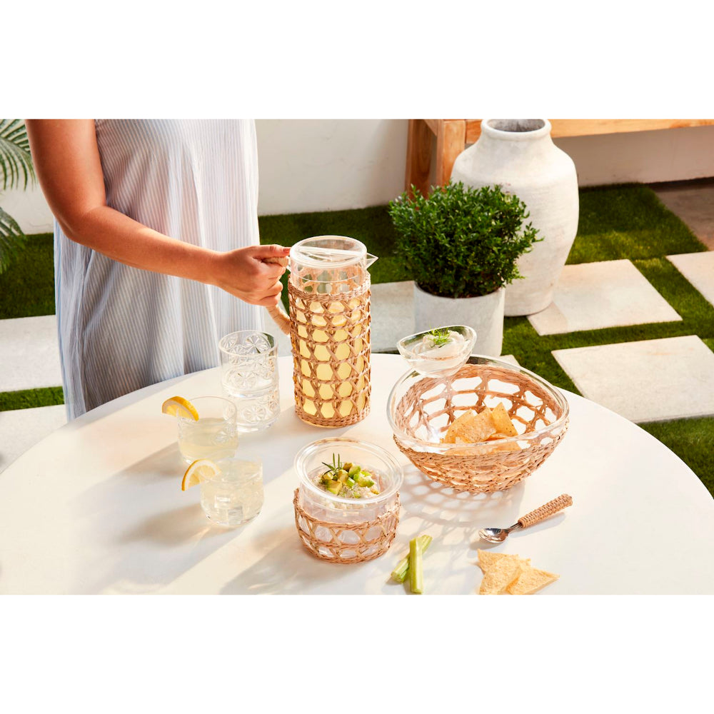 Mud Pie Acrylic Woven Chip & Dip Set