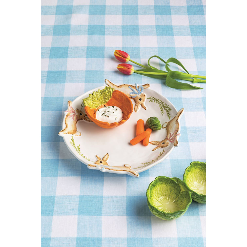 Mud Pie Bunny Chip & Dip Set
