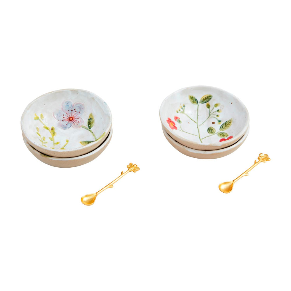 Mud Pie Set Tidbit Ringraziamento: Piatto In Ceramica Con Scritta 'Turkey Time' E Cucchiaino In Argento Con 'Gobble Then Wobble'. Lavabile In Lavastoviglie, Dolomite.