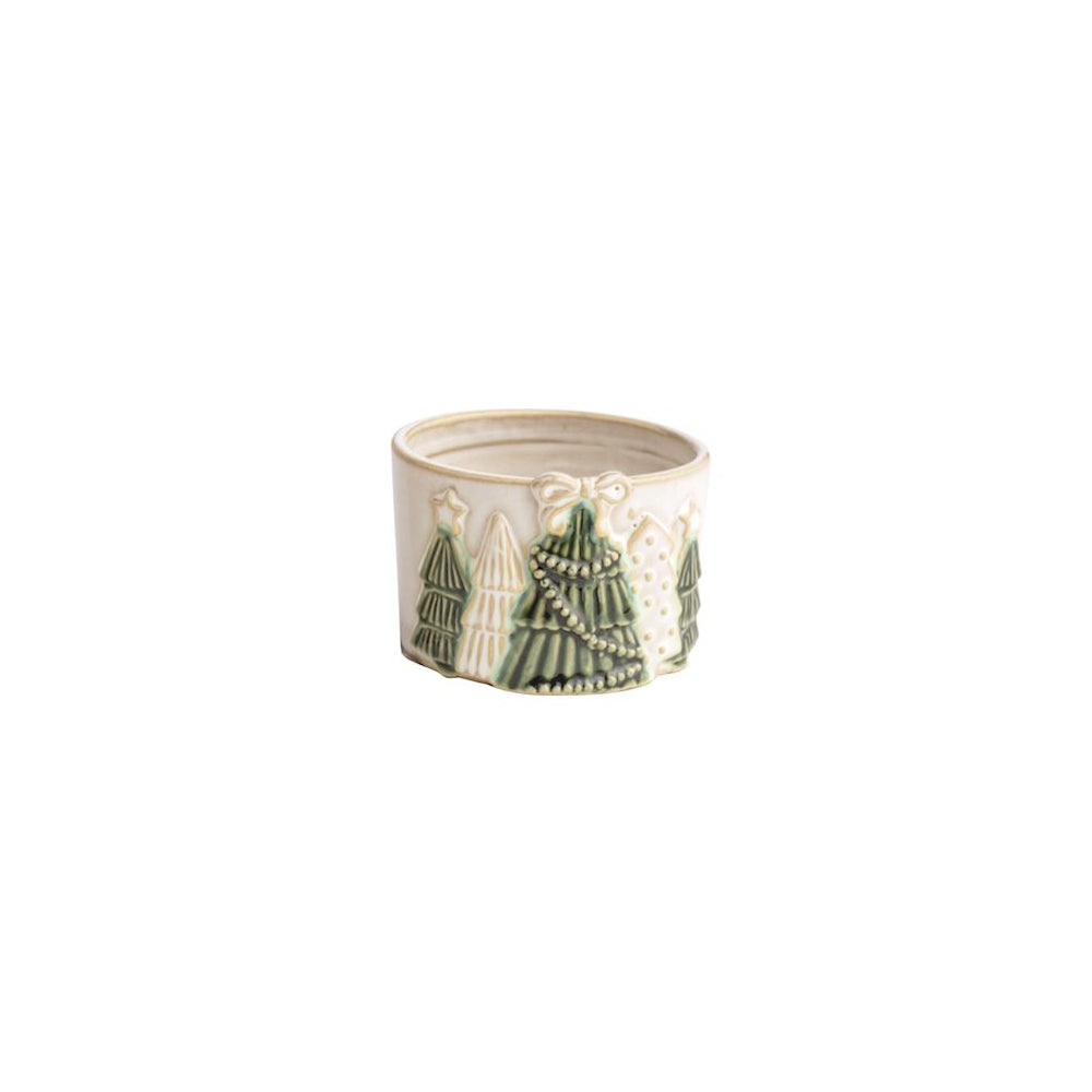 Mud Pie White Christmas Tidbit Dishes
