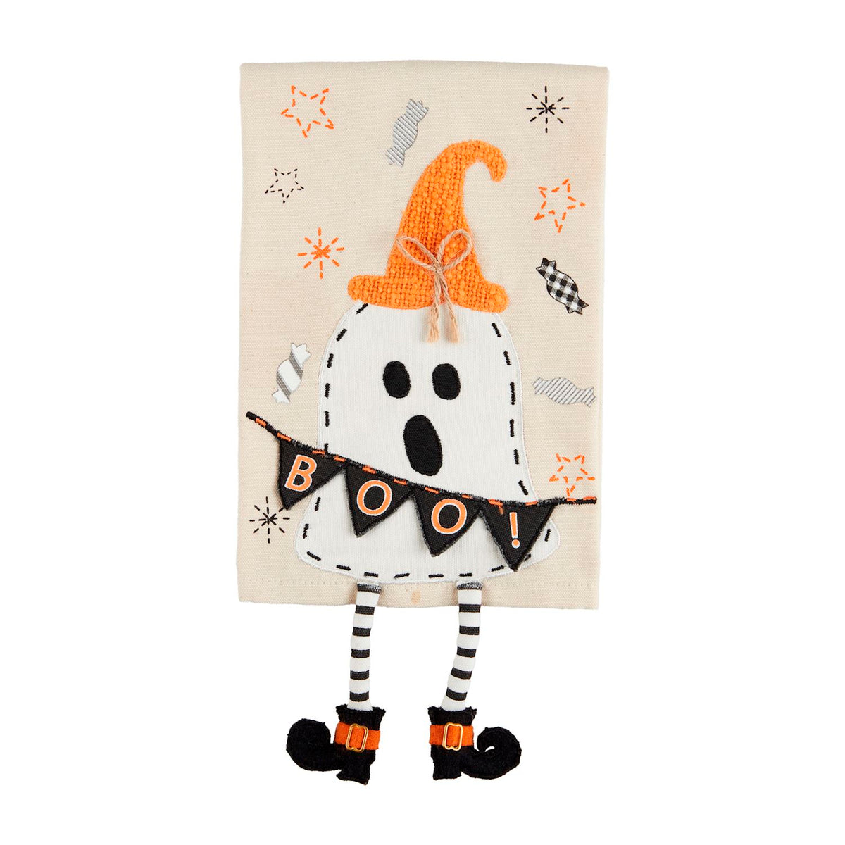 Mud Pie Halloween Dangle Leg Towel