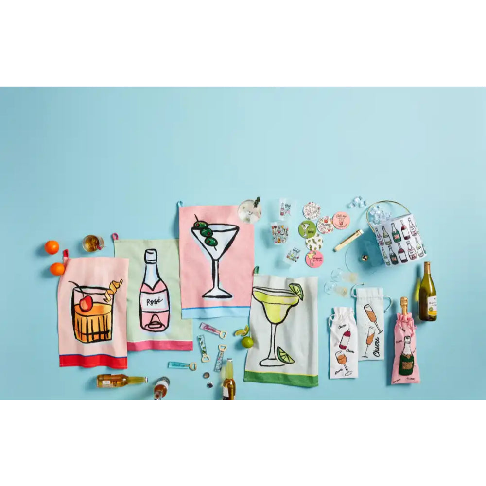 Mud Pie Beaded Wine Bottle Bag