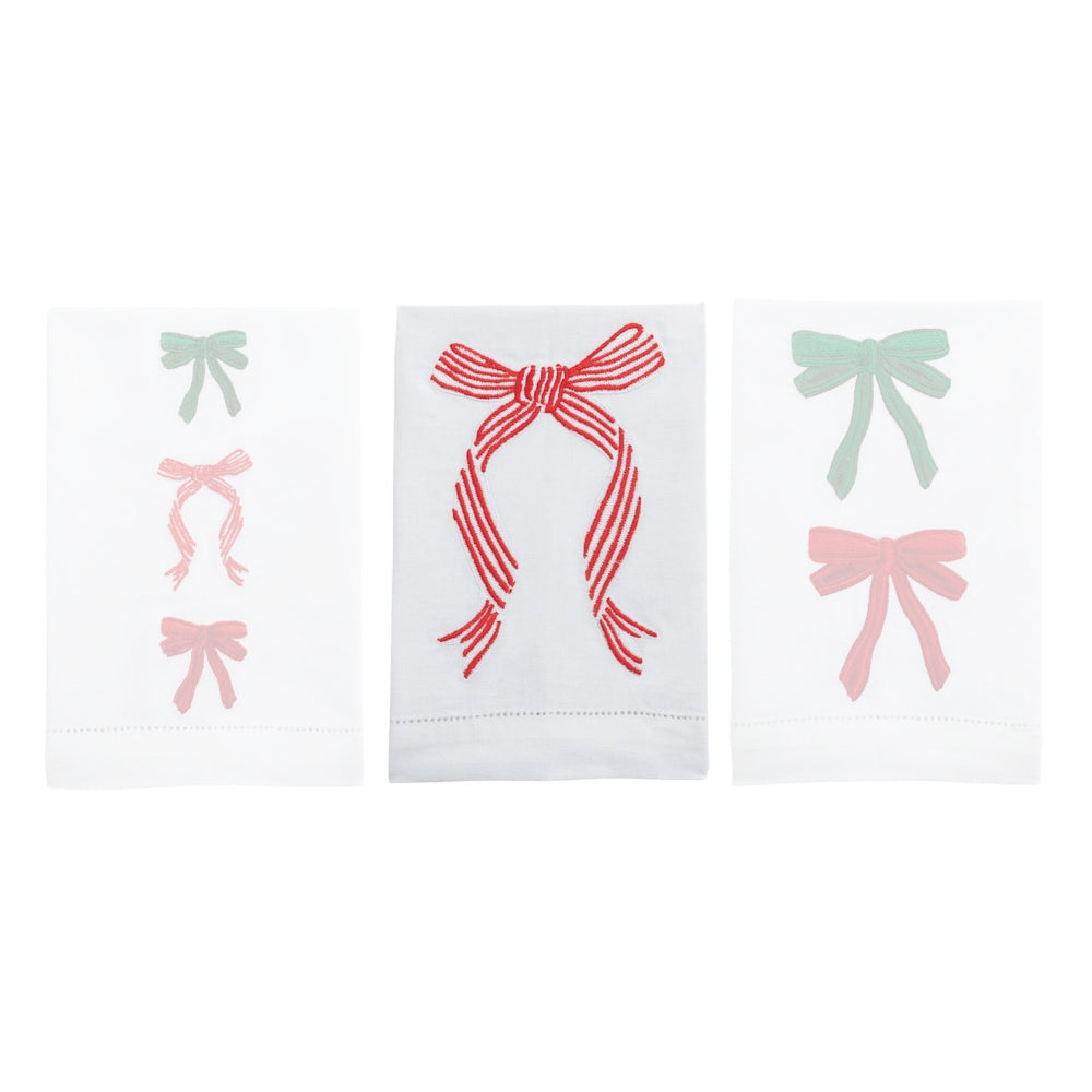 Mud Pie Bow Embroidered Towels