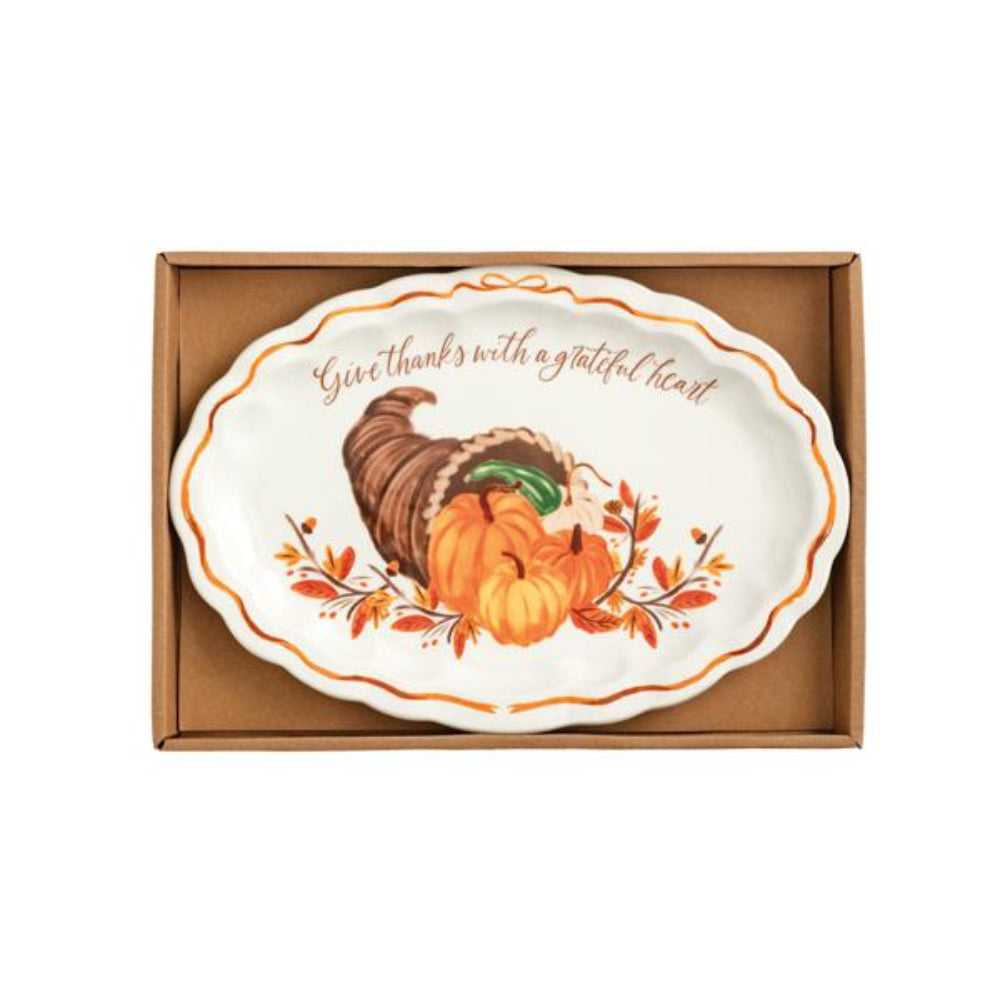 Mud Pie Thanksgiving Sentiment Plates