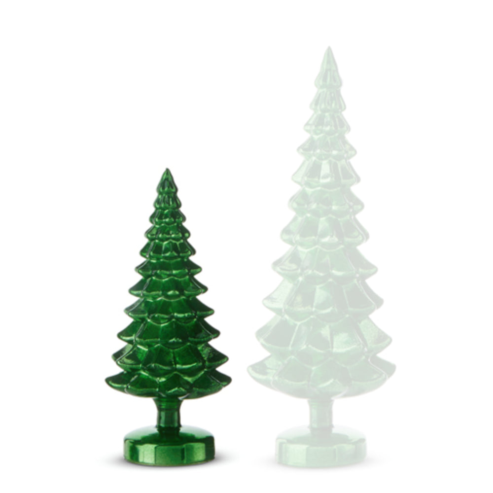 Raz Imports Green Glass Trees