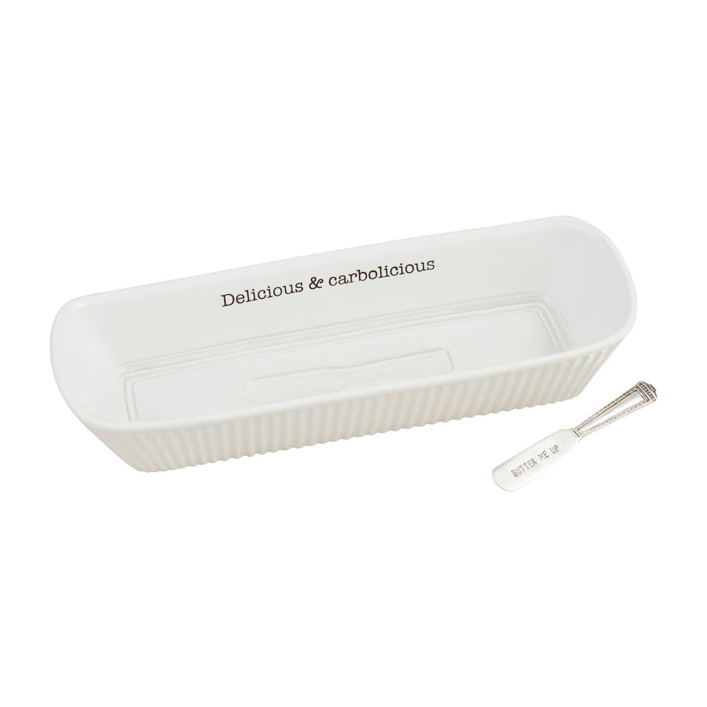 Mud Pie Carbolicious Bread Basket Set