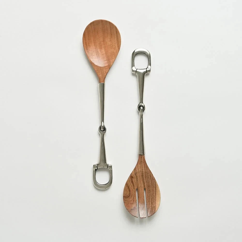 Pomegranate Silver Snaffle Serving Set