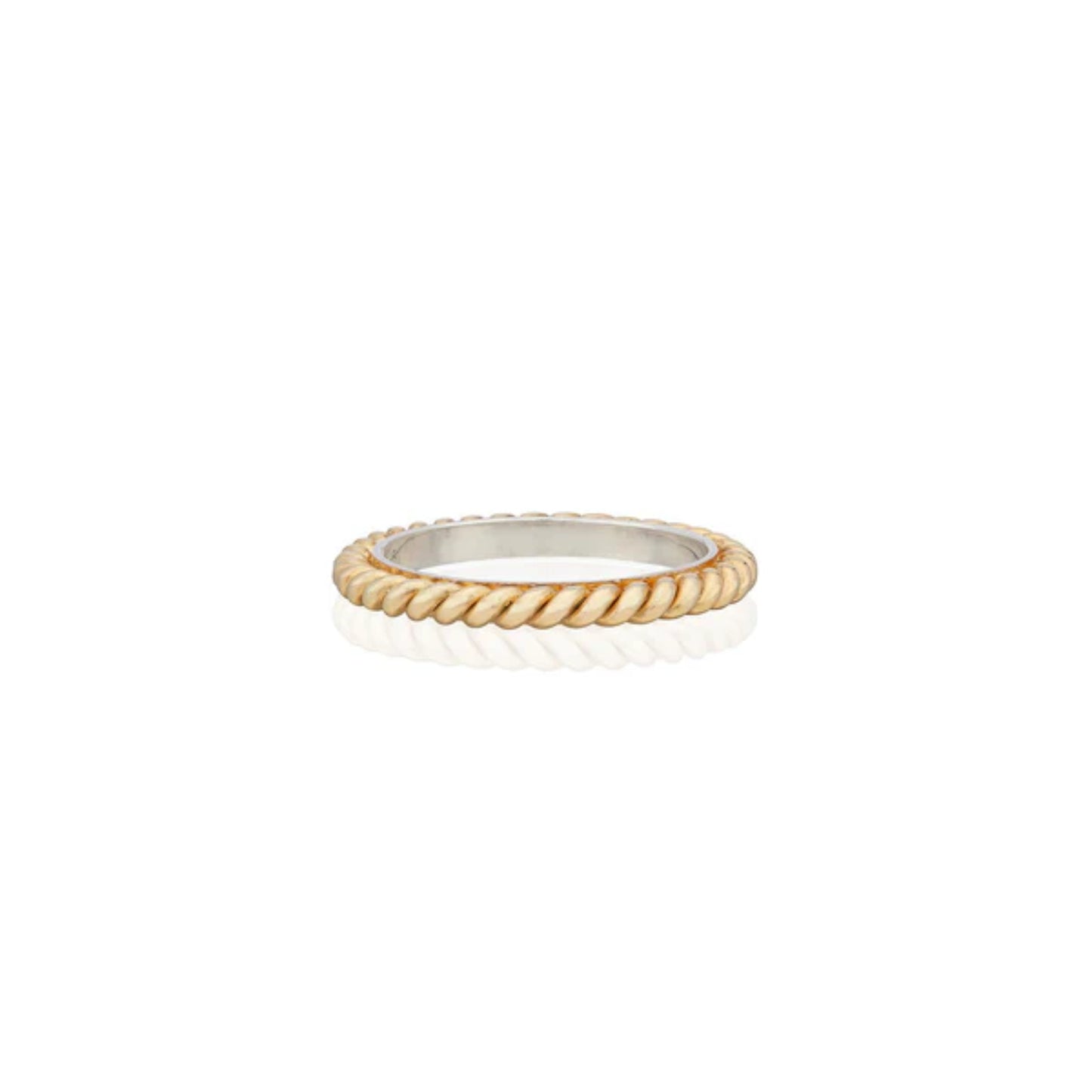 Anna Beck 18 Karat Yellow Gold Plated Sterling Silver Small Twisted Ring