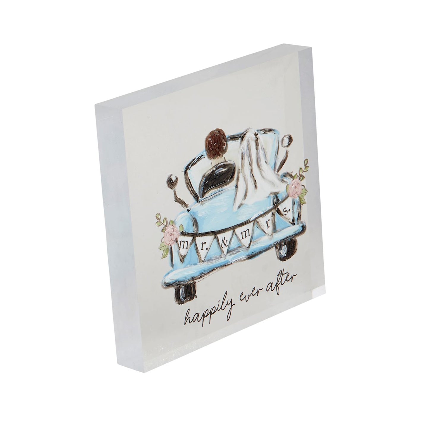 Mud Pie Acrylic Wedding Plaque