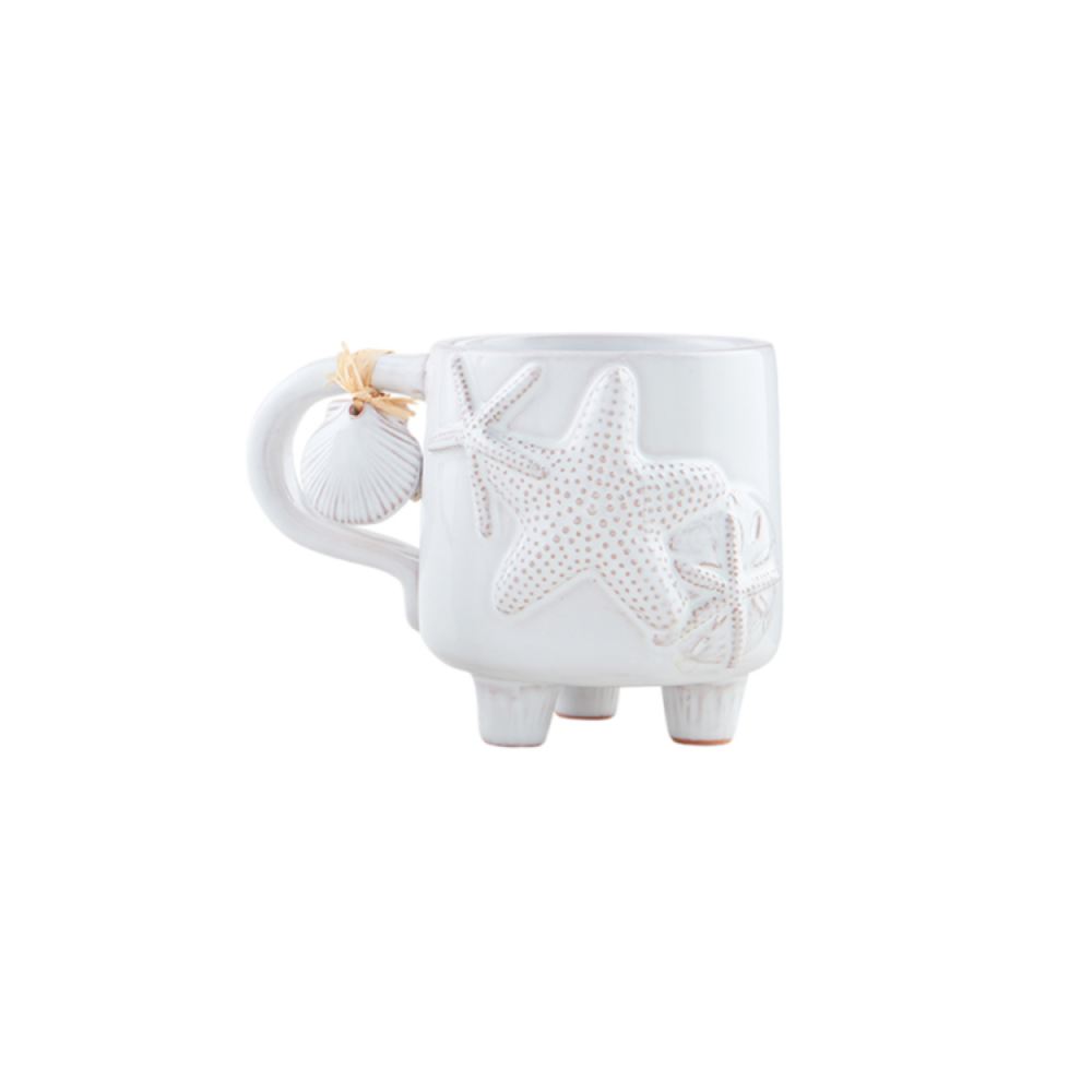 Mud Pie Sea Footed Mug