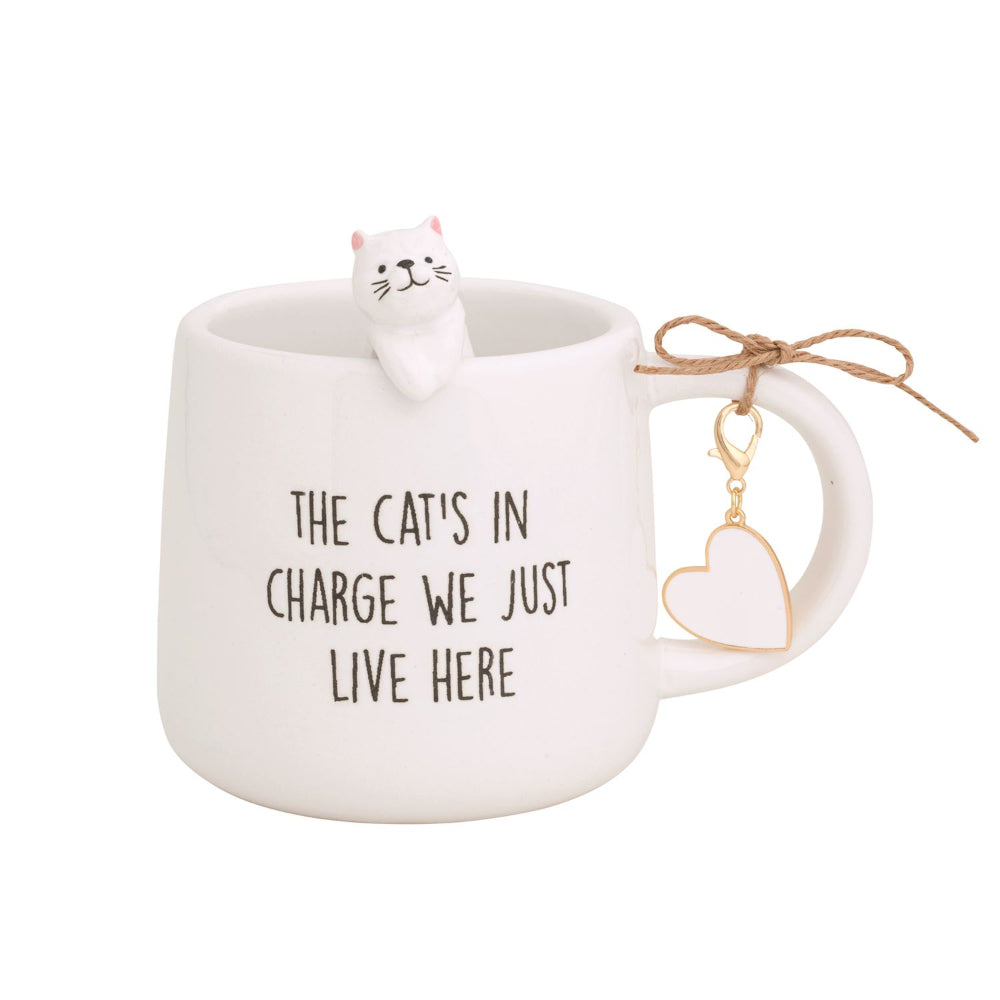 Mud Pie Cat Figure Mugs
