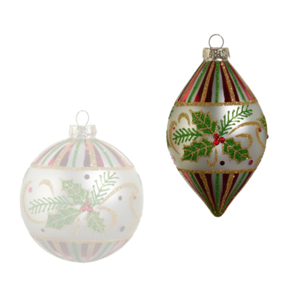 4" Holly Leaf Ornament