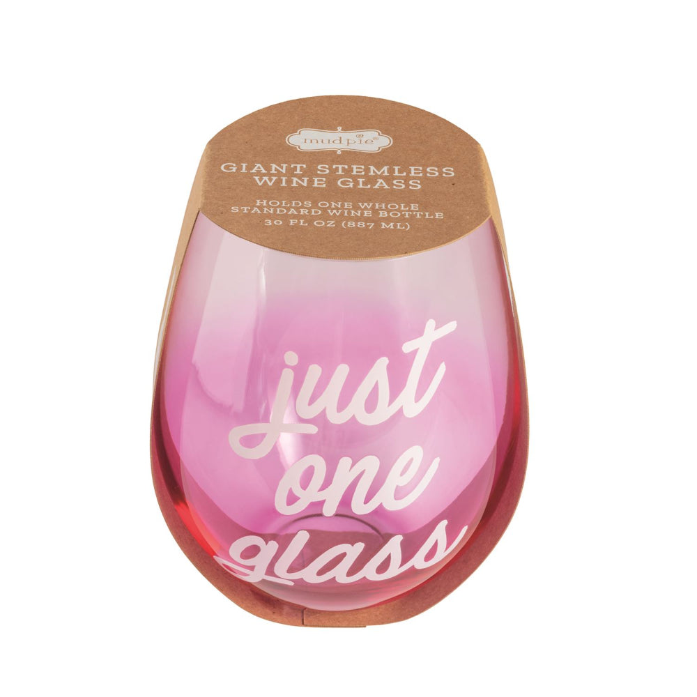 Mud Pie Giant Wine Glass