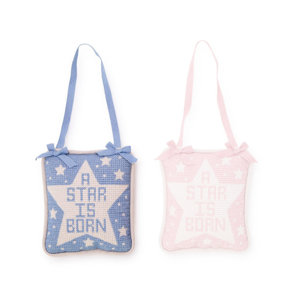 Two's Company A Star is Born Embroidered Pillow Door Hanger