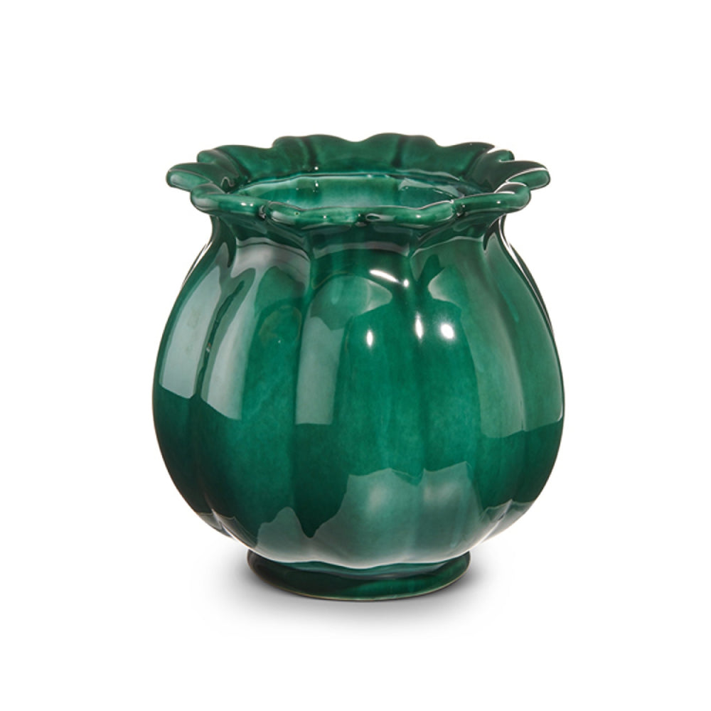 Raz Imports Verdigris Green Bud Planter