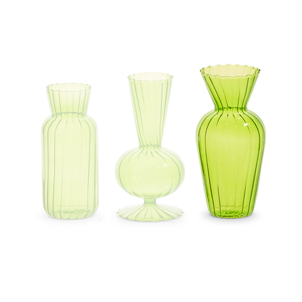 Raz Imports 6" Green Vases