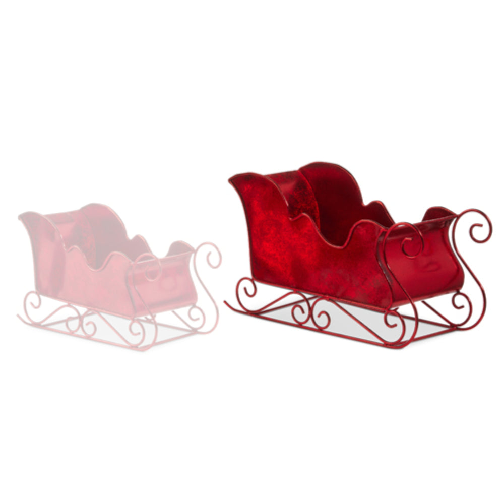 Raz Imports Red Sleighs