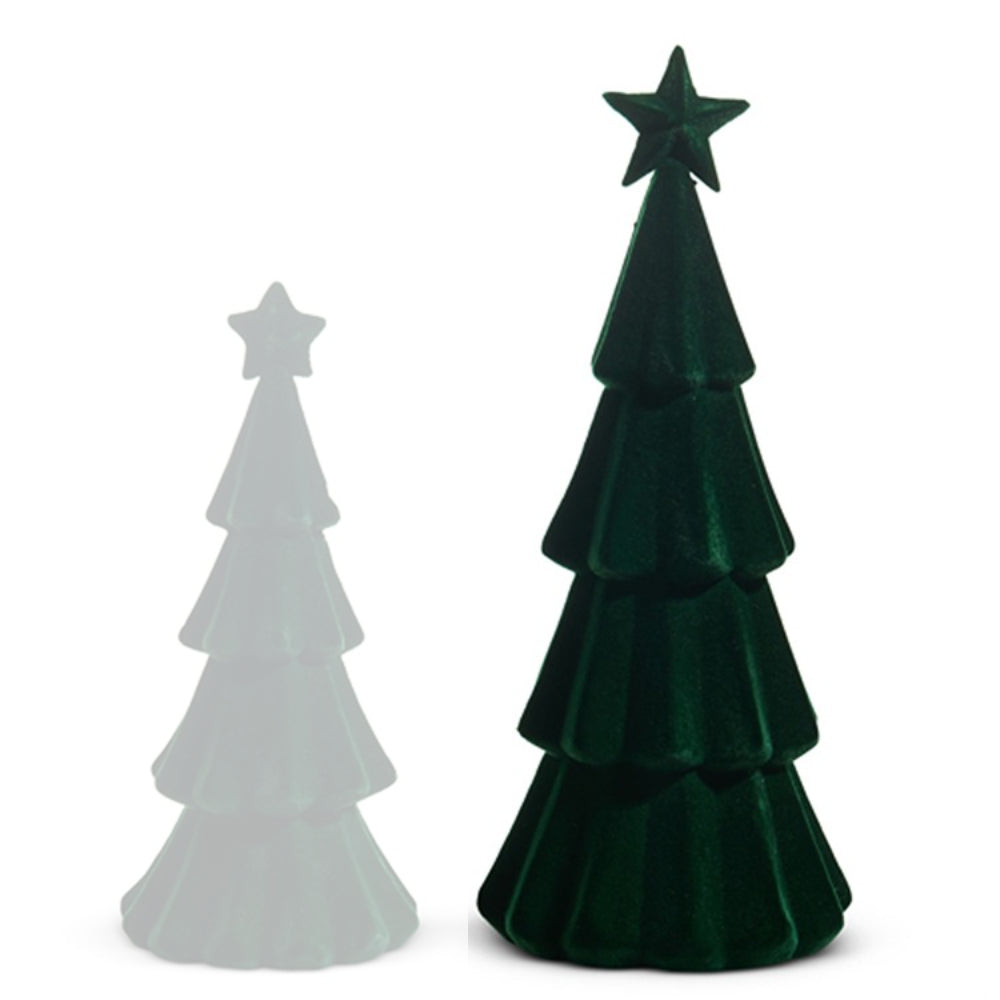 Raz Imports Green Flocked Trees