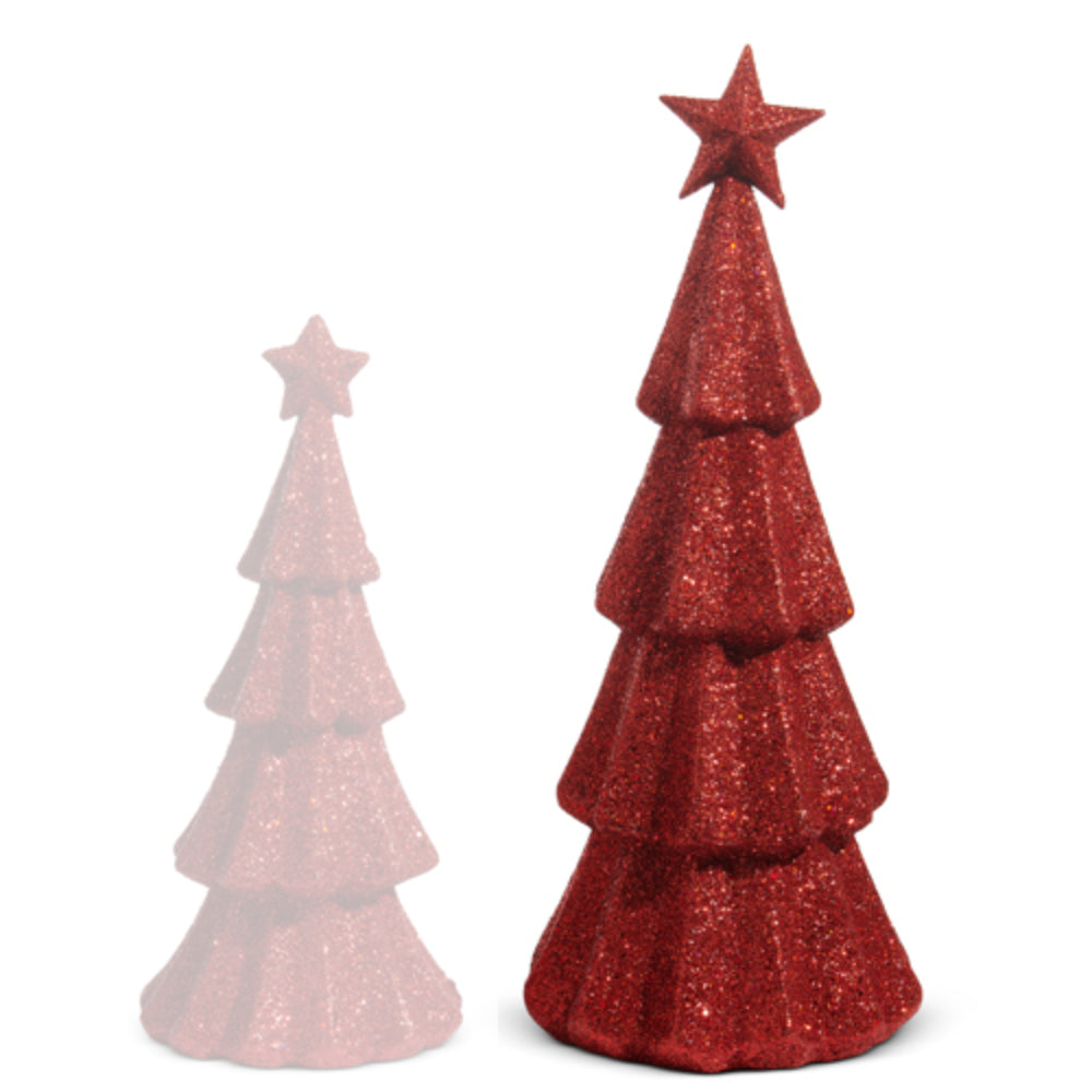 Raz Imports Red Glitter Trees