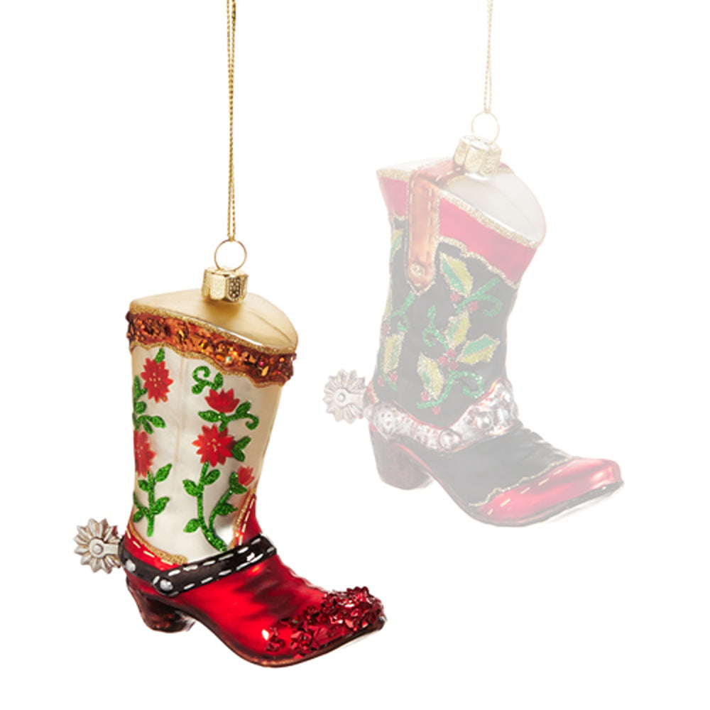 Raz Imports 4.25" Western Boot Ornament