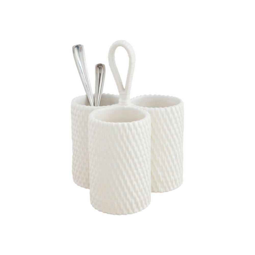 Mud Pie Woven Utensil Holder