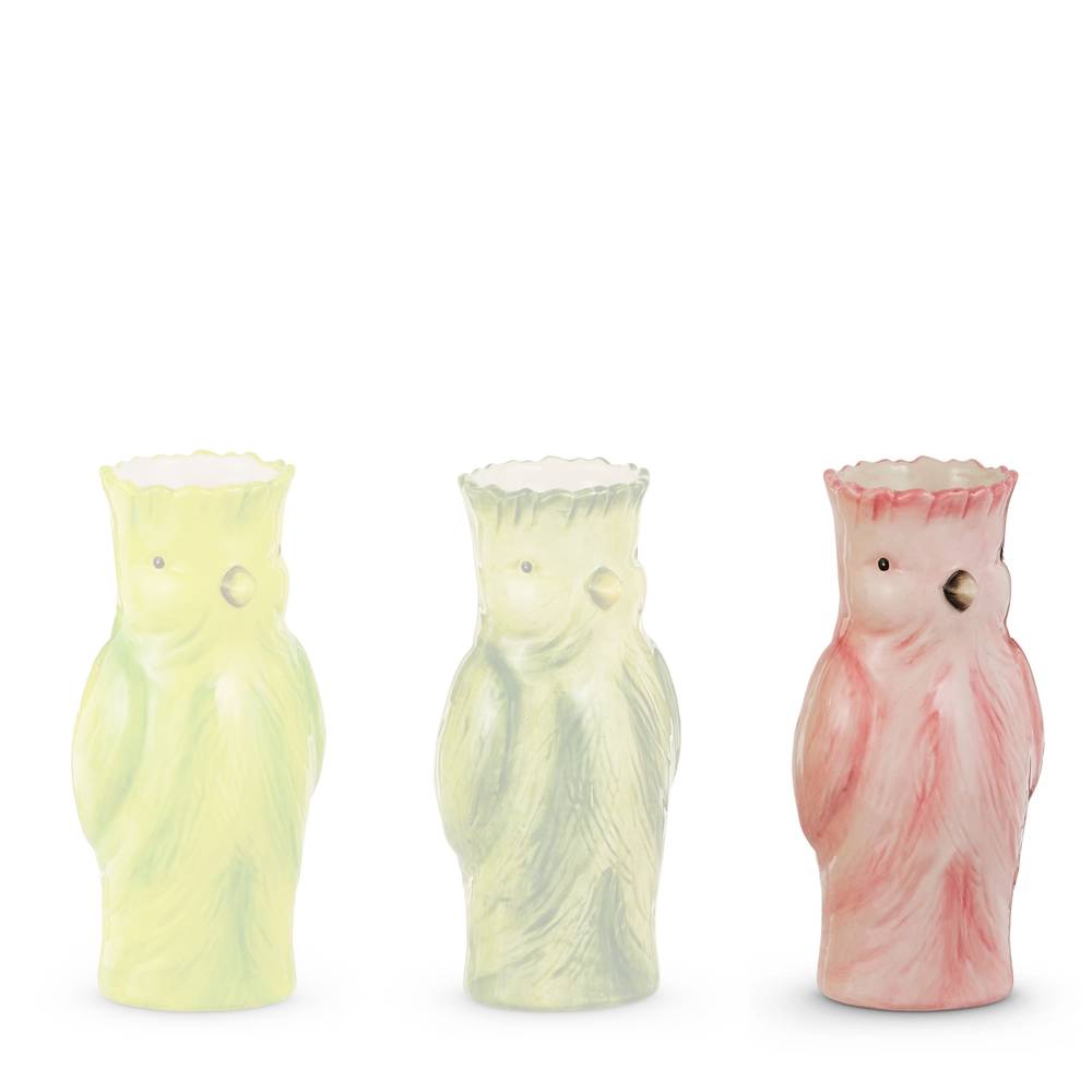 Raz Imports 7.25" Cockatoo Bud Vase