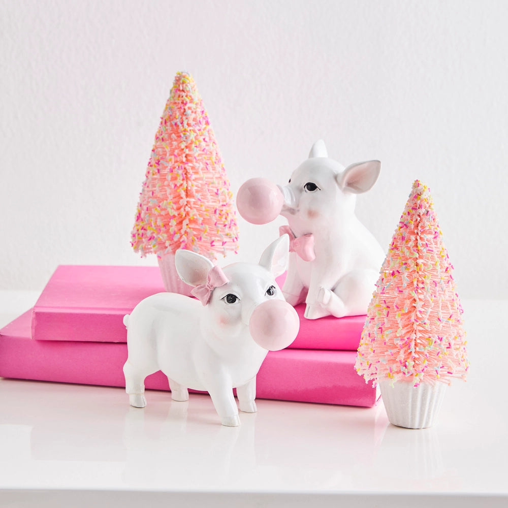 Raz Imports 5.5" Piglet Blowing Bubble