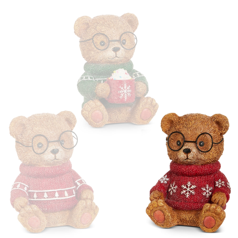 Raz Imports 8" Beary Cozy Christmas Bear