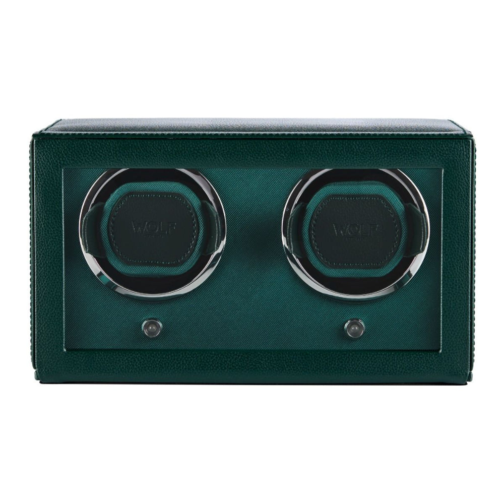 Wolf Designs Cub Double Watch Winder with Cover