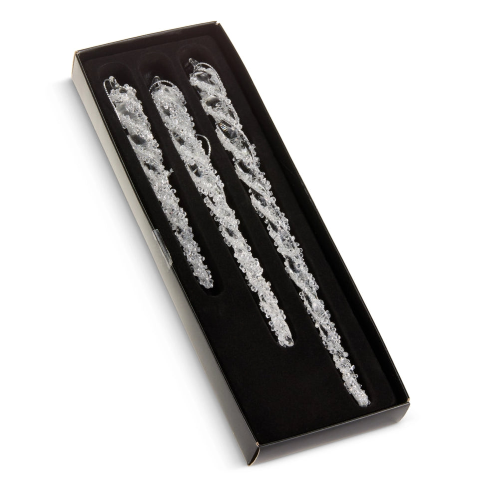 Raz Imports 9.5" Box of Swirl Icicle Ornaments