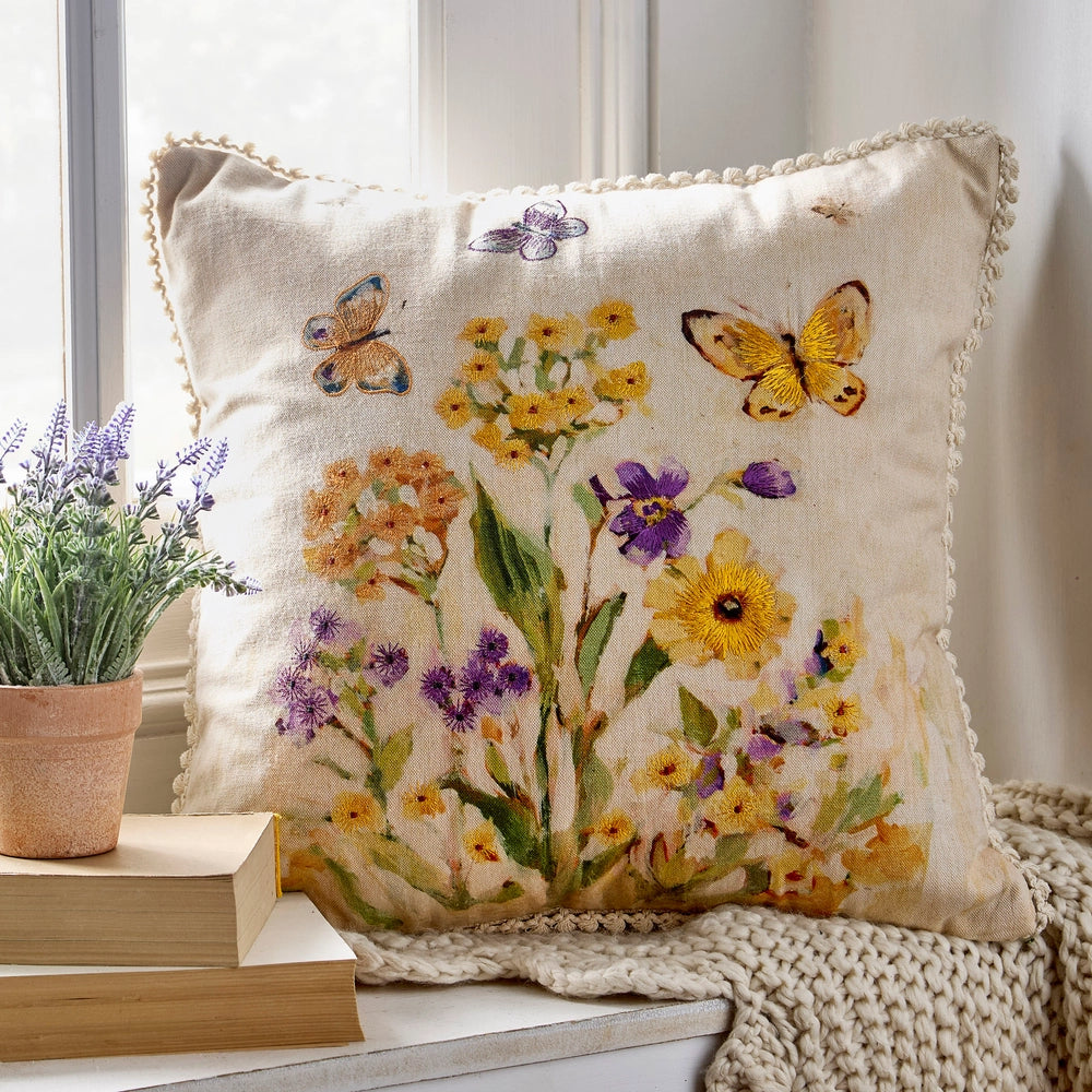 Raz Imports 16" Butterfly Meadow Pillow