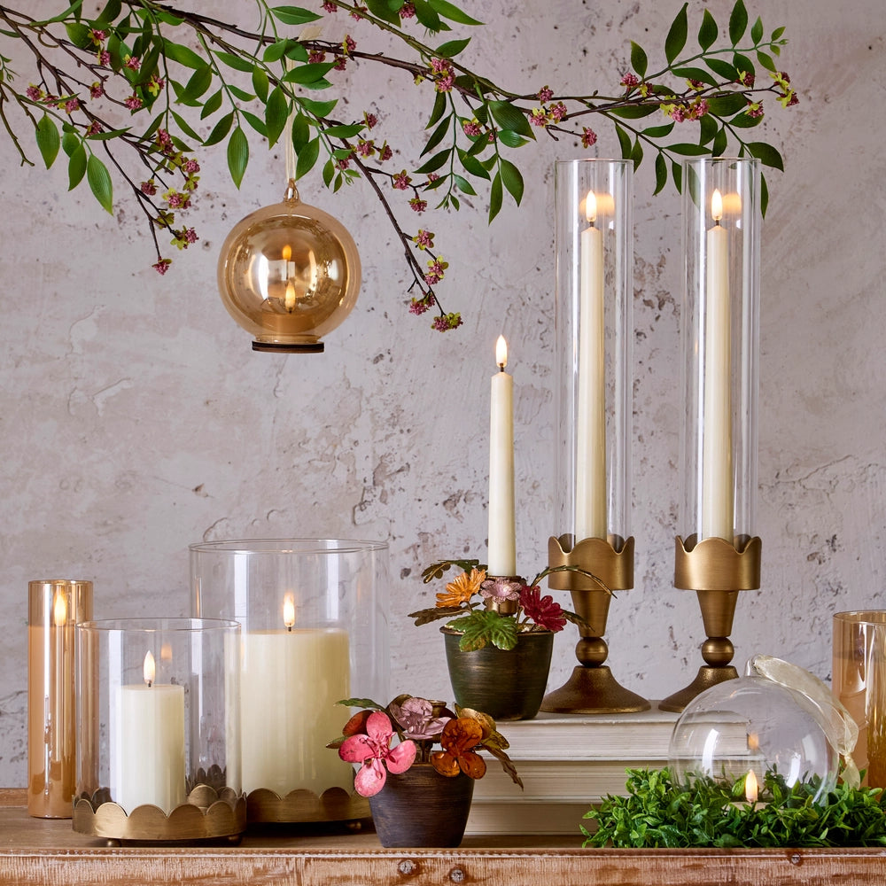 Raz Imports Gold Scalloped Trim Containers - Set of 2