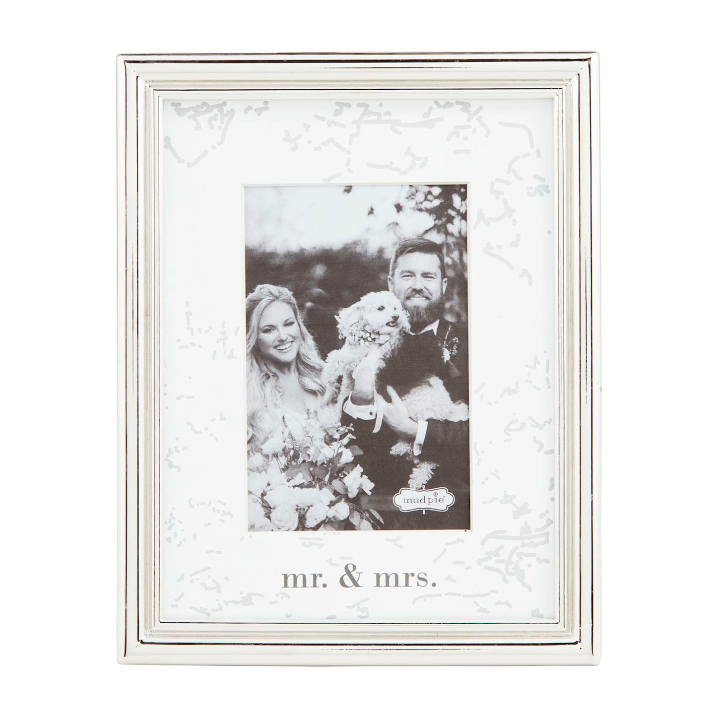 Mud Pie Mr. & Mrs. Metal Frame - 4 x 6