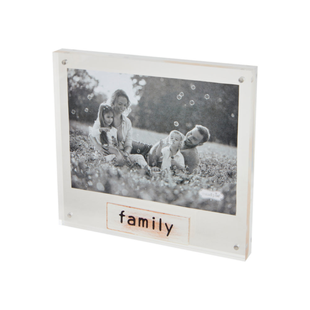 Mud Pie Acrylic Family Plaque Frame - 4x6