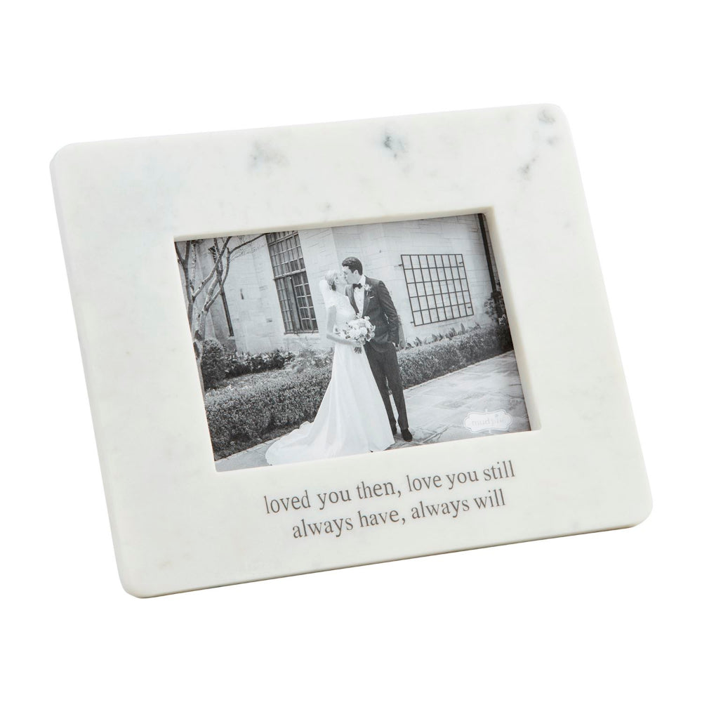 Mud Pie Loved You Then Marble Frame - 5 x 7
