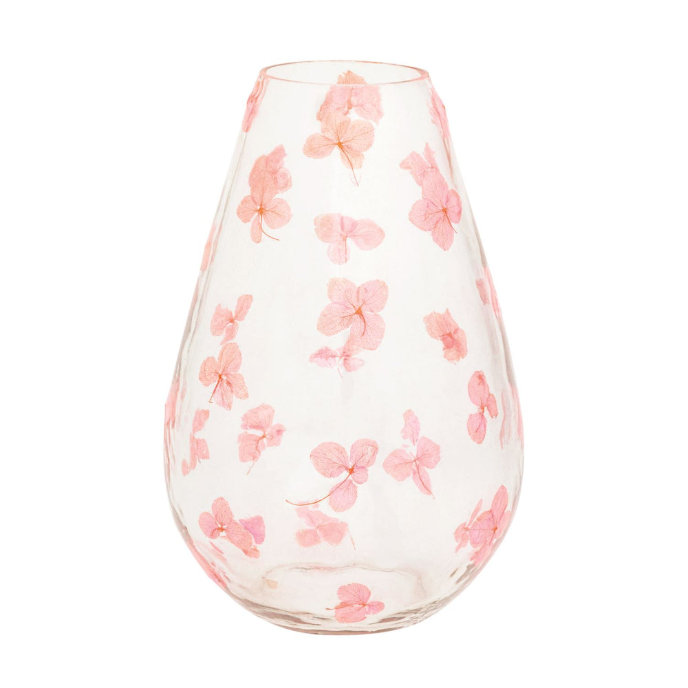 Mud Pie Pink Pressed Flower Vases