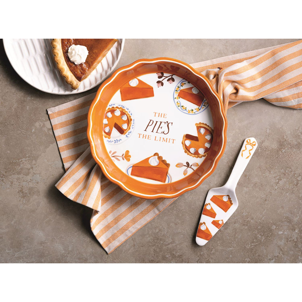 Mud Pie Thanksgiving Pie Dish Set
