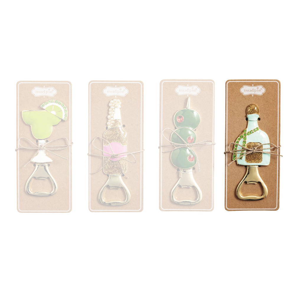 Mud Pie Bedazzled Bar Bottle Openers