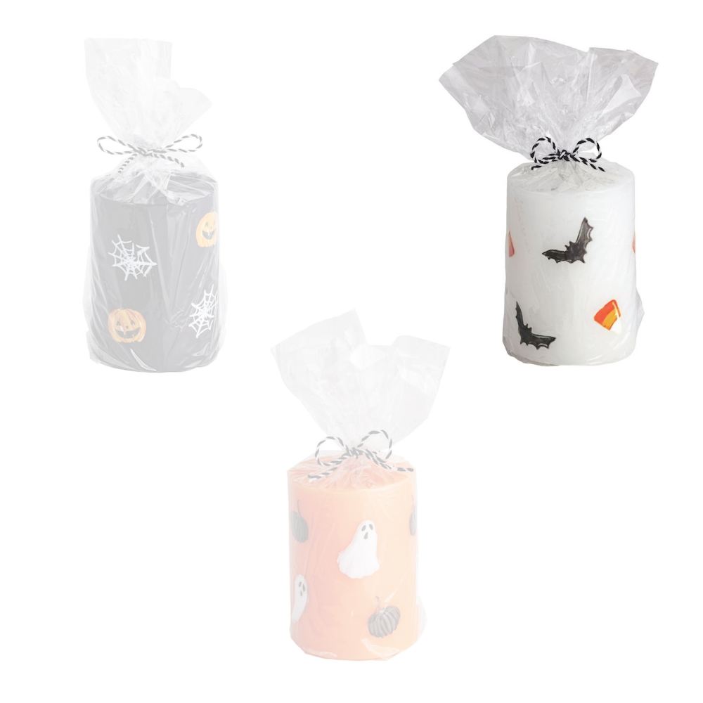 Mud Pie Halloween Pillar Candles