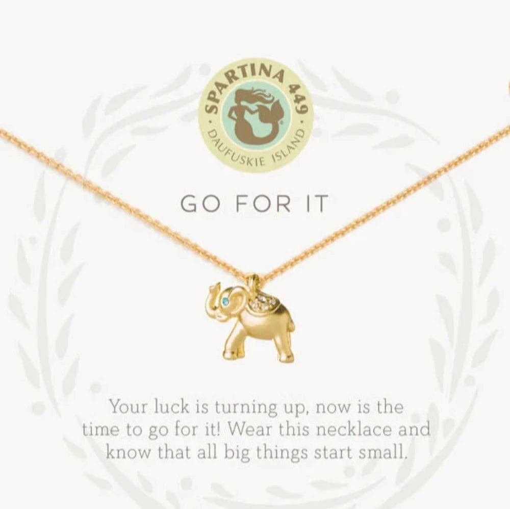 Spartina Sea La Vie Necklace 18" Go For It/Elephant