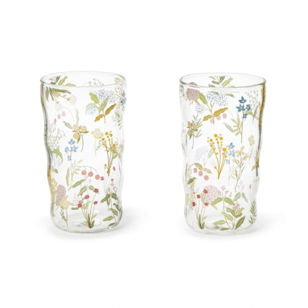 Two's Company Garden Delight Tumbler Drinking Glass
