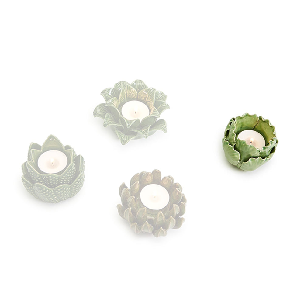 Two's Company Small Succulent Candleholder